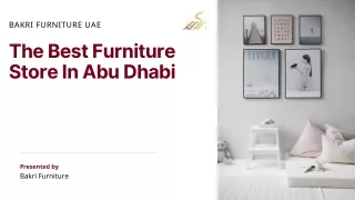 The Best Furniture Store In Abu Dhabi