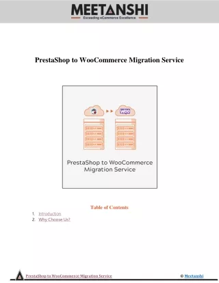 prestashop to woocommerce migration service table