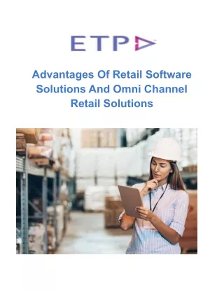 advantages of retail software solutions and omni