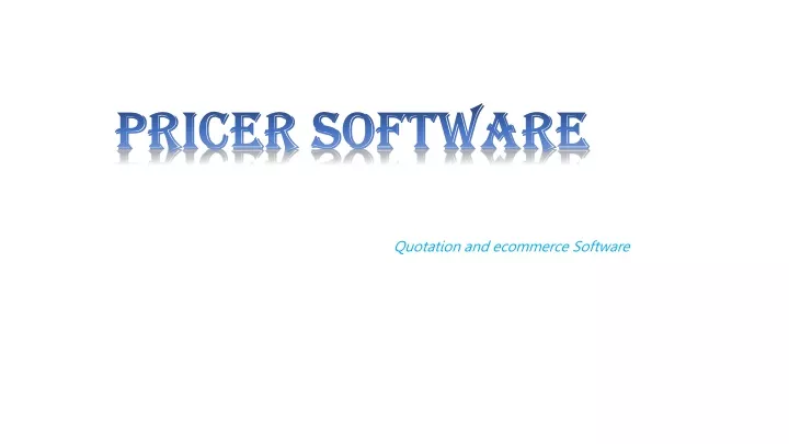 pricer software