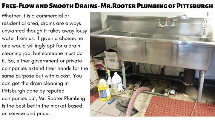 free flow and smooth drains mr rooter plumbing