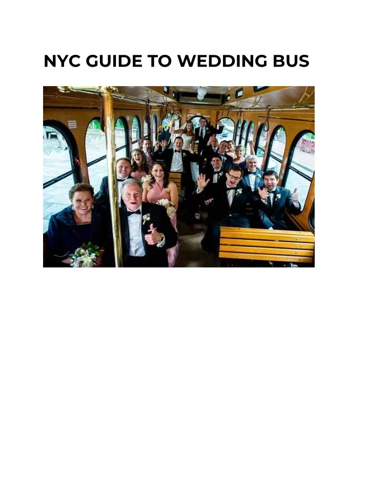 nyc guide to wedding bus