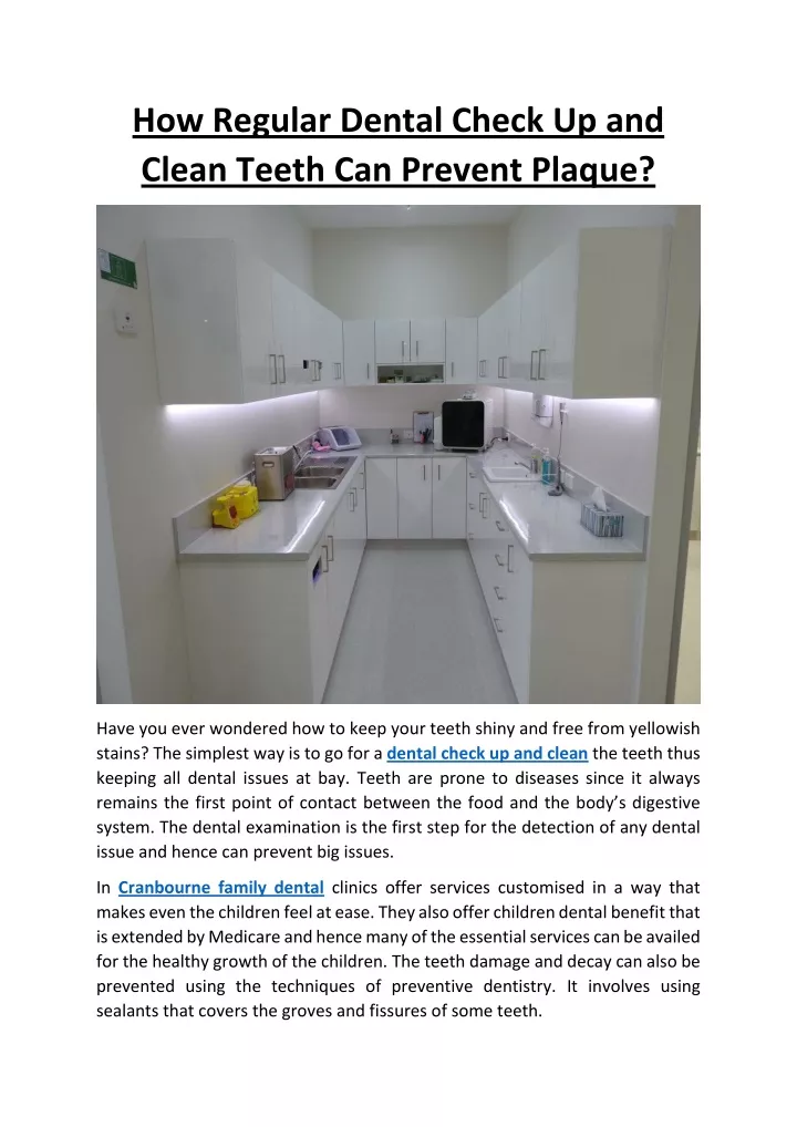 how regular dental check up and clean teeth