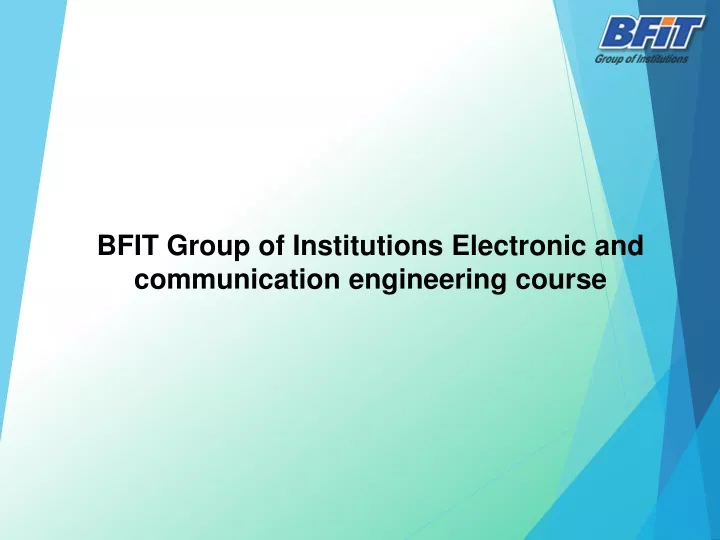 bfit group of institutions electronic