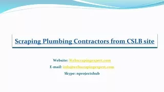 scraping plumbing contractors from cslb site
