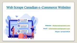web scrape canadian e commerce websites