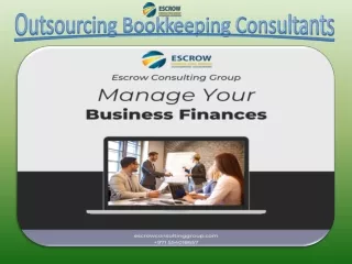 Outsourcing Bookkeeping Consultants