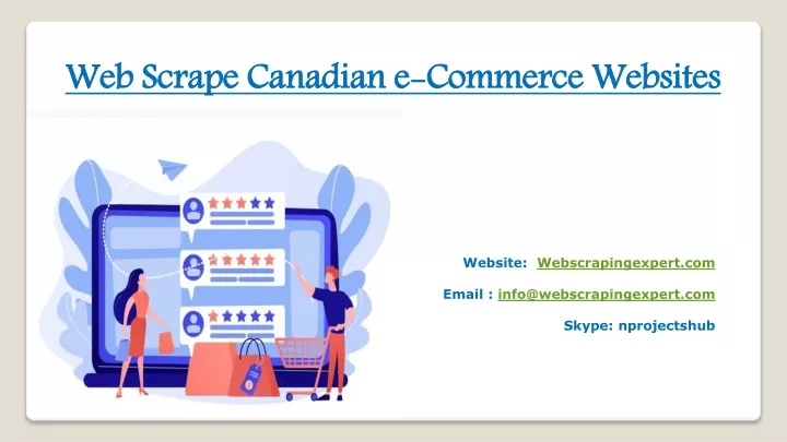 web scrape canadian e commerce websites