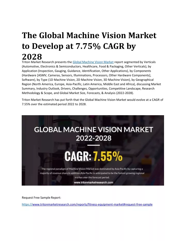 the global machine vision market to develop