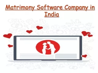 Matrimony Software Company in India