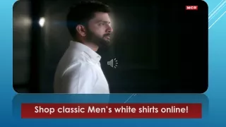 shop classic men's white shirt online!
