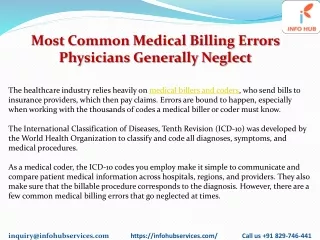 most common medical billing errors physicians