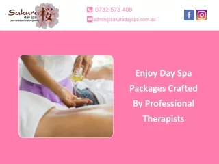Enjoy Day Spa Packages Crafted By Professional Therapists