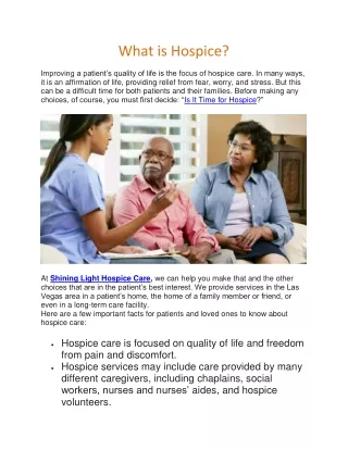 What is Hospice
