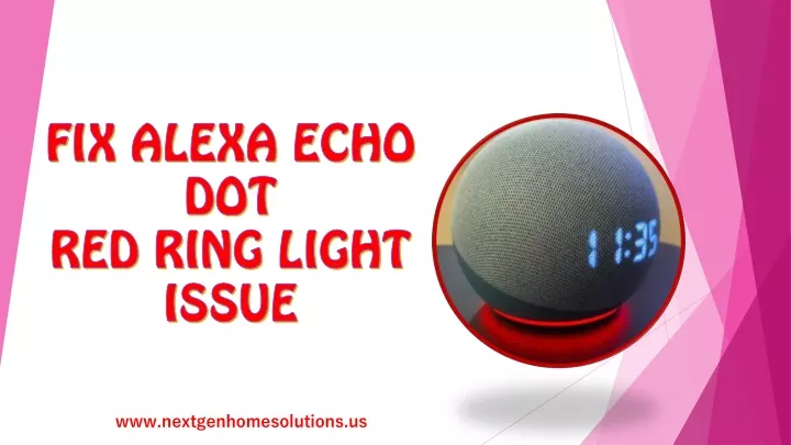 fix alexa echo dot red ring light issue