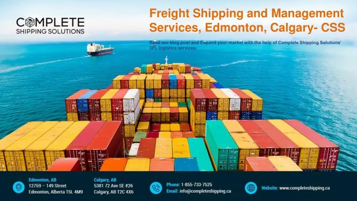 freight shipping and management services edmonton