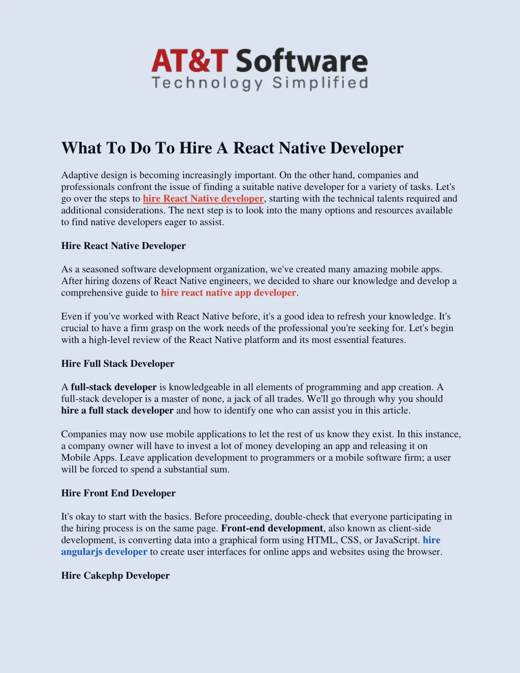PPT - Hire React Native Developer PowerPoint Presentation, free ...