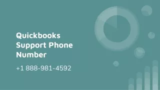 QuickBooks Support Phone Number  1 888-981-4592 Robards