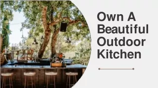 Own a Beautiful Outdoor Kitchen - Water Rock Custom Pools