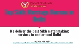Top Sikh Marriage Bureau in Delhi
