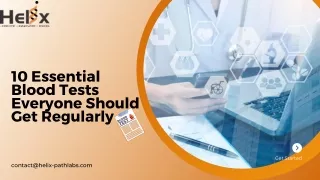 10 Essential Blood Tests Everyone Should Get Regularly