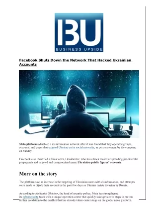 facebook shuts down the network that hacked