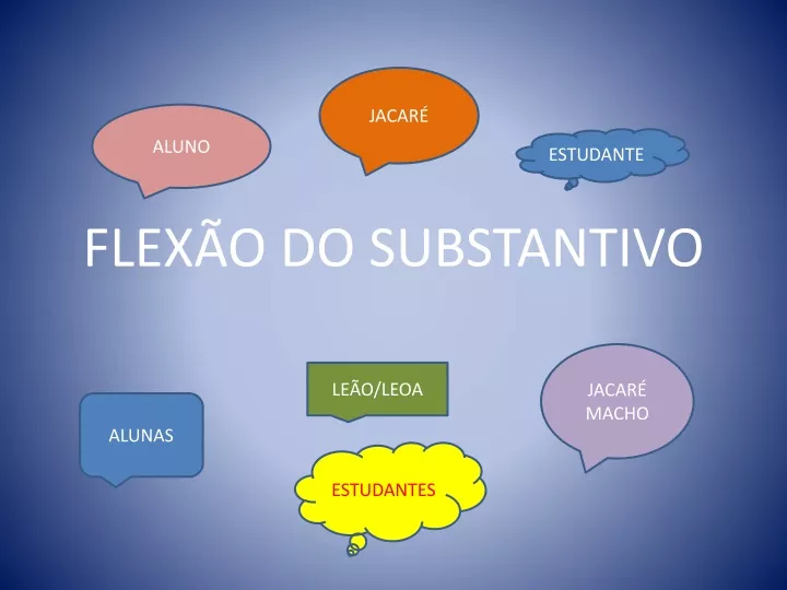 flex o do substantivo