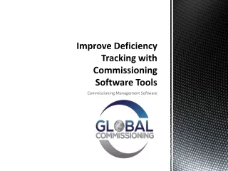 improve deficiency tracking with commissioning software tools