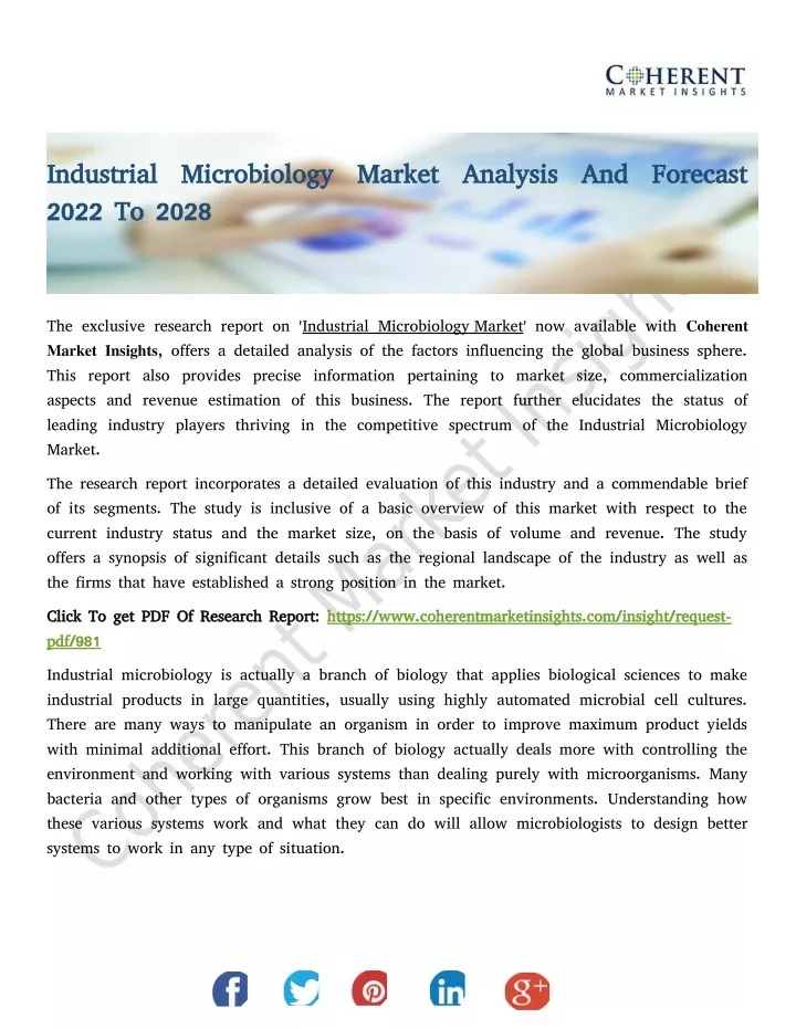industrial microbiology market analysis