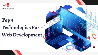 top 5 technologies for web development