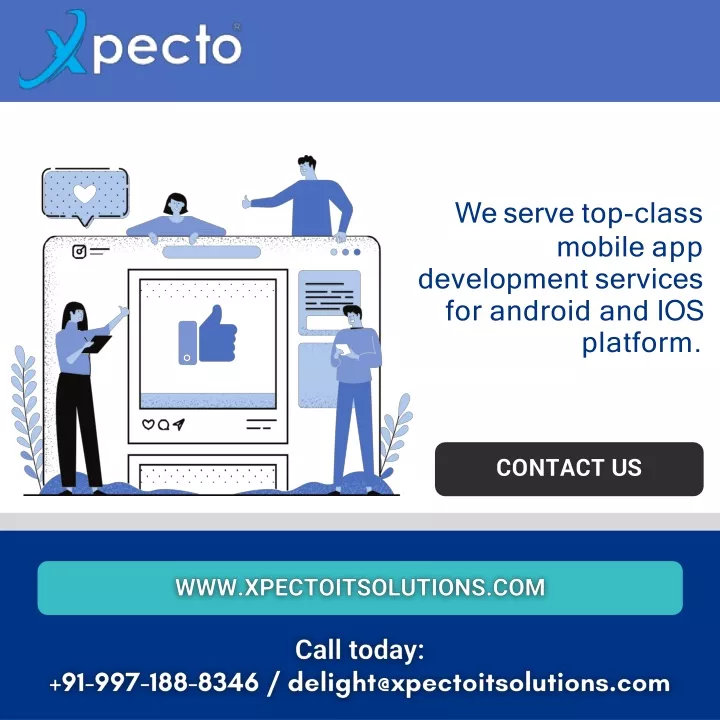 we serve top class mobile app development services for android and ios