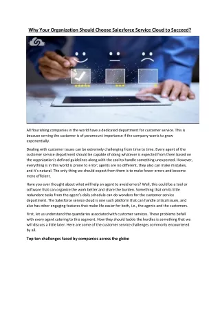 why your organization should choose salesforce