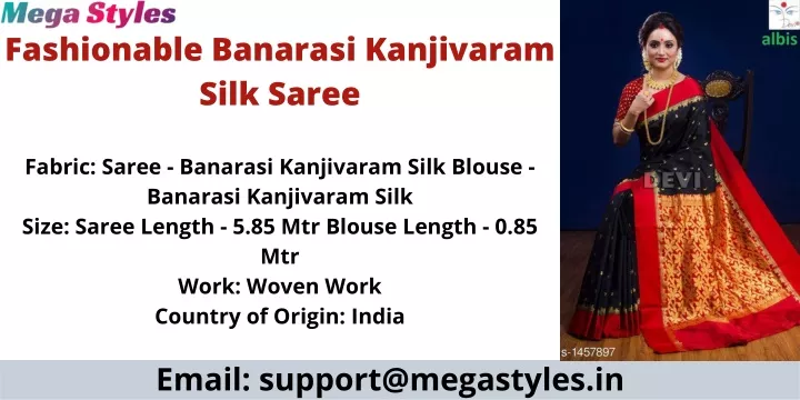 fashionable banarasi kanjivaram silk saree
