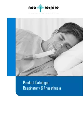 product catalogue respiratory anaesthesia
