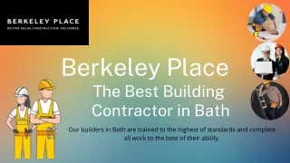 The Best Building  Contractor in Bath