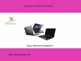 laptop on rent in chennai