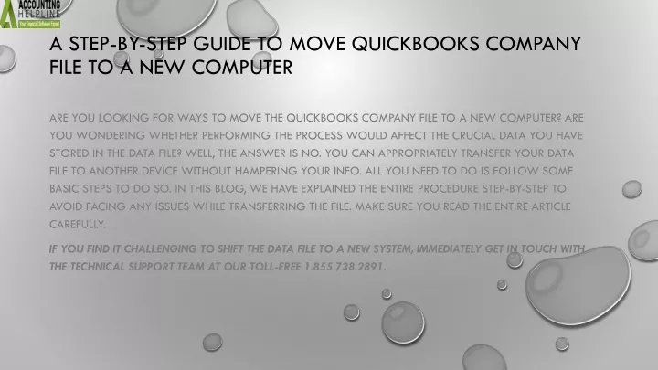 a step by step guide to move quickbooks company file to a new computer