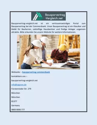 Bausparvertrag Commerzbank | Bausparvertrag-vergleich.net