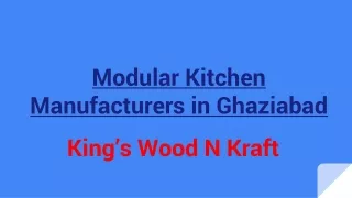 Modular Kitchen Manufacturers in Ghaziabad