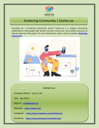 Stuttering Community | Stutter.ae
