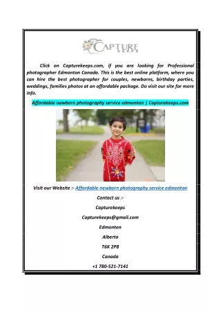 Affordable newborn photography service edmonton  Capturekeeps.com
