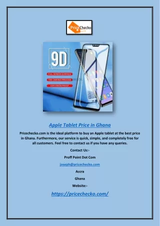 Apple Tablet Price In Ghana | Pricechecko.com