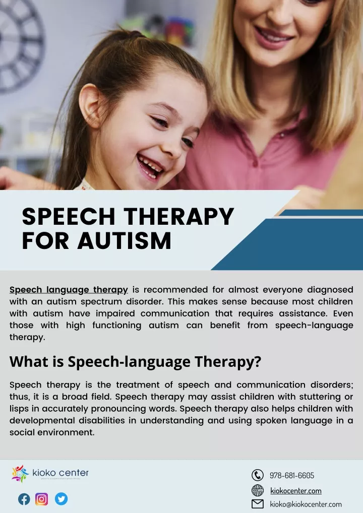 speech therapy for autism