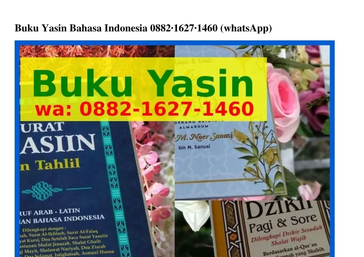 buku yasin bahasa indonesia 0882 1627 1460