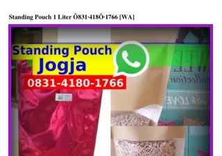 Standing Pouch 1 Liter ౦83l-Կl8౦-lᜪ66{WA}