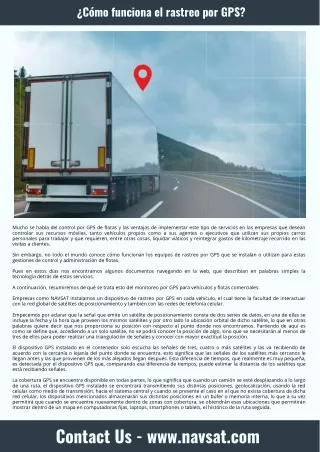 c mo funciona el rastreo por gps