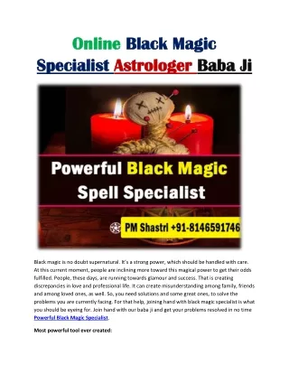 Online Black Magic Specialist Astrologer Baba Ji  91-8146591746 Call Now Astro