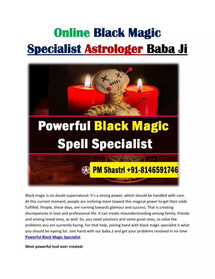 online online black magic black magic specialist