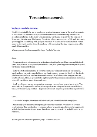 Toronto condos specialist