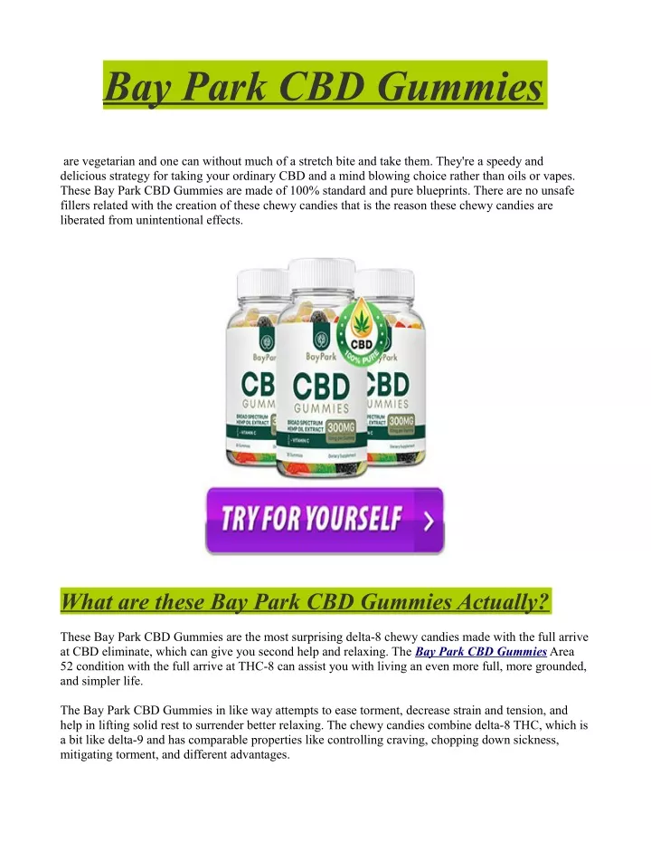 bay park cbd gummies